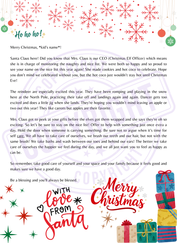 Christmas Letter