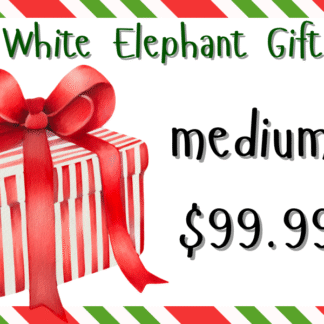 Medium White Elephant Gift