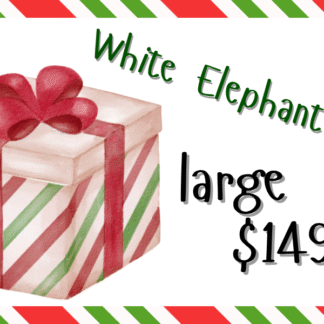 Large White Elephant Gift